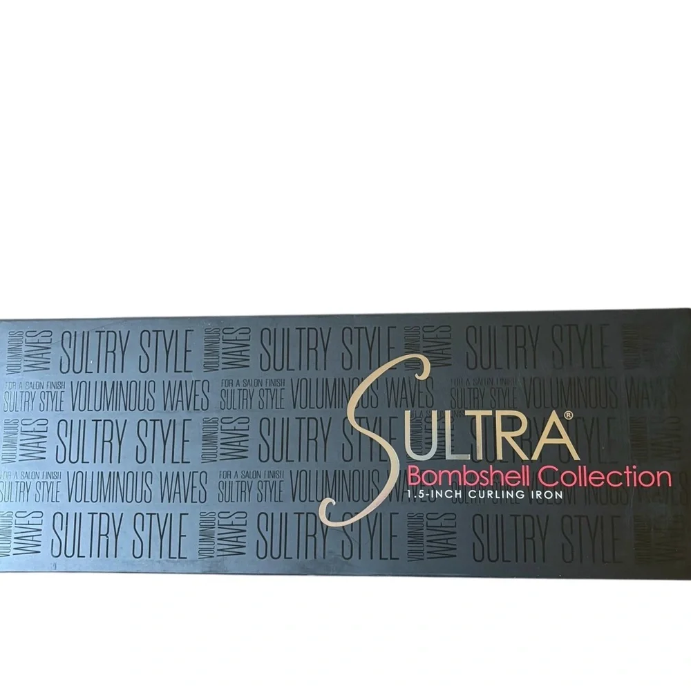 Sultra Bombshell Collection 1.5” Clipless‎ Curling Iron NEW